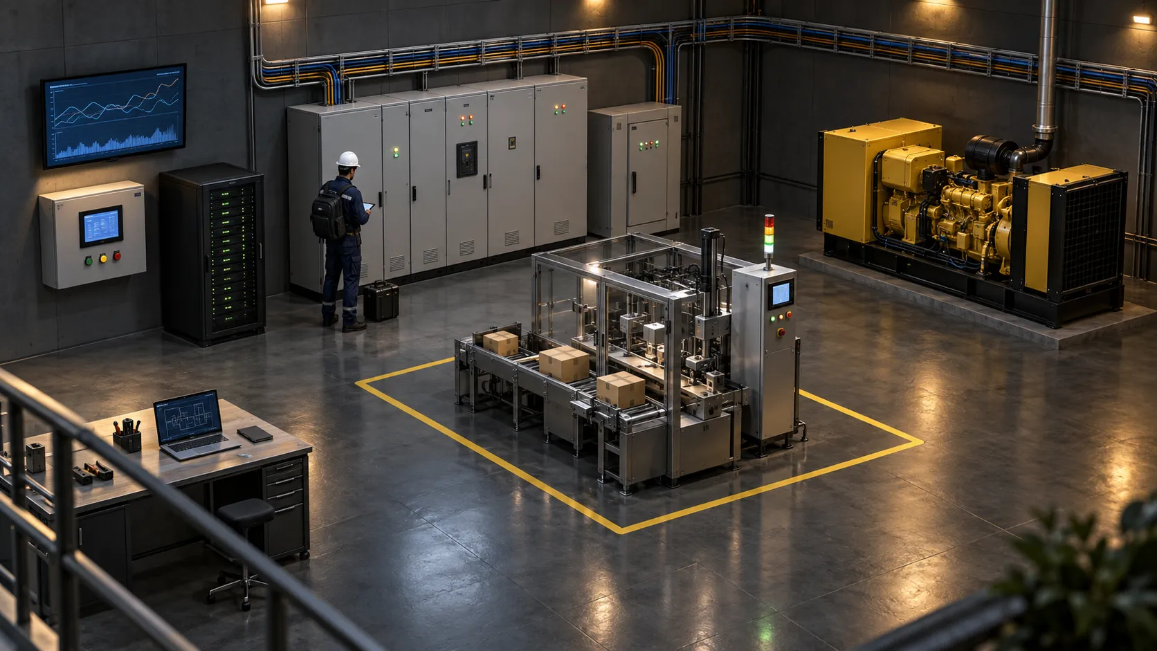 Planta industrial com os serviços da PRO11