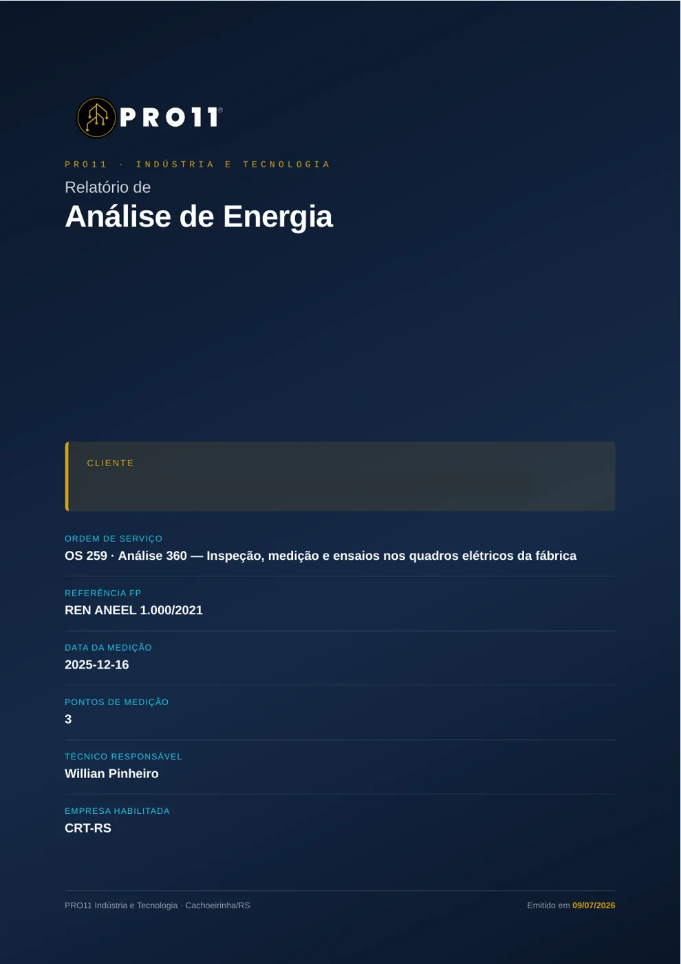 Análise de Qualidade de Energia
